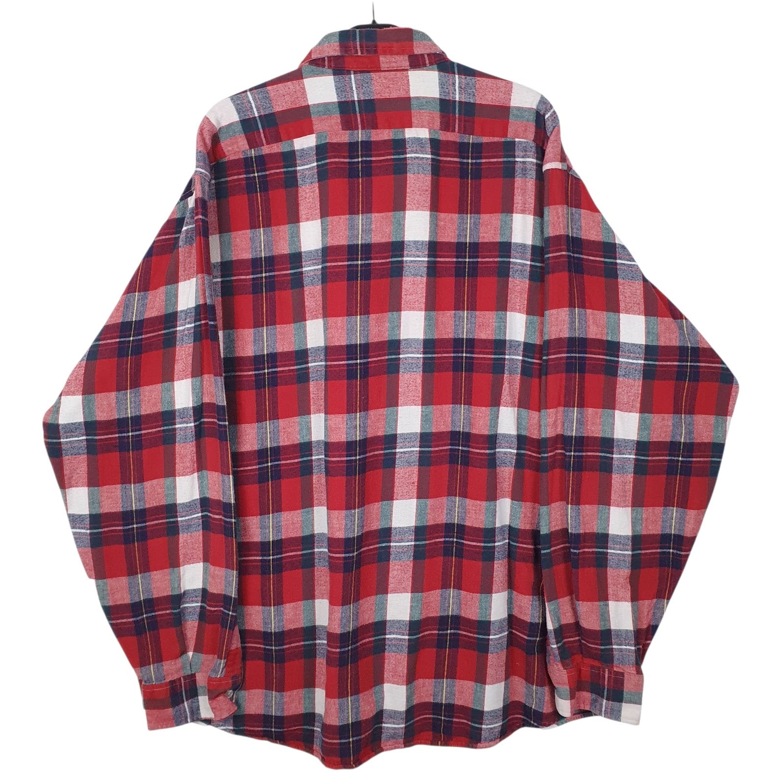 Mens Red L.L.Bean Flannel Made In USA Vintage 90s  Shirt