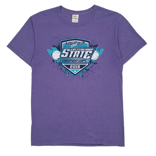 Mens Purple Fruit Of The Loom Eastern Iowa Championships Short Sleeve T Shirt