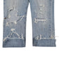 Mens Blue Levis Distressed  Jeans