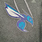 Mens Grey Adidas NBA Charlotte Hornets Climawarm Lightweight Hoodie Jumper