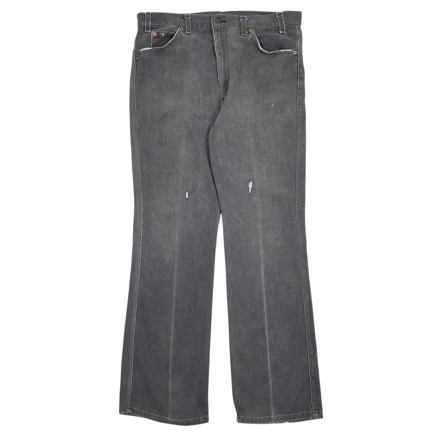 Mens Grey Levis Distressed Casual JeansW34 L34