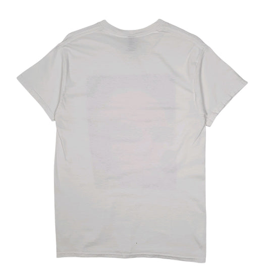 Mens White Gildan  Cardigan T Shirt