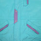 Womens Blue LA Font Vintage 90s Made In Italy Windbreaker  Coat