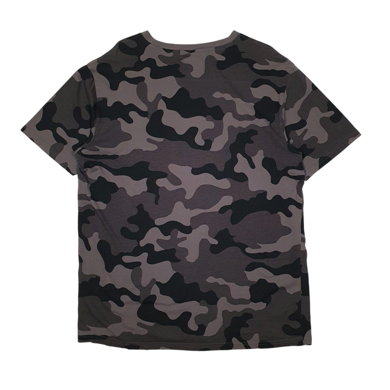 Mens Grey Champion Camo Camouflage  T Shirt