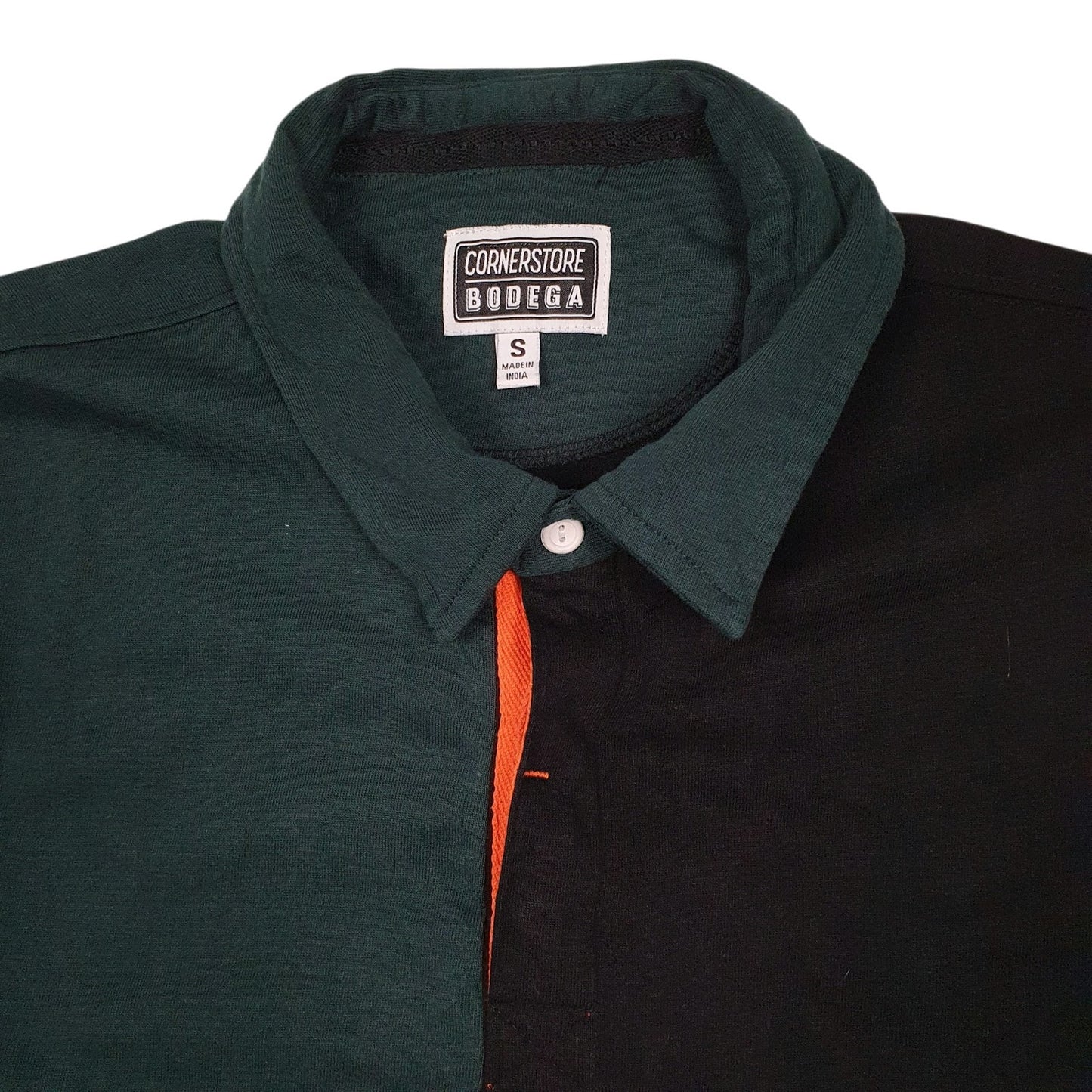Mens Green Cornerstone Bodega Rugby G.O.A.T Greatest  Polo Shirt