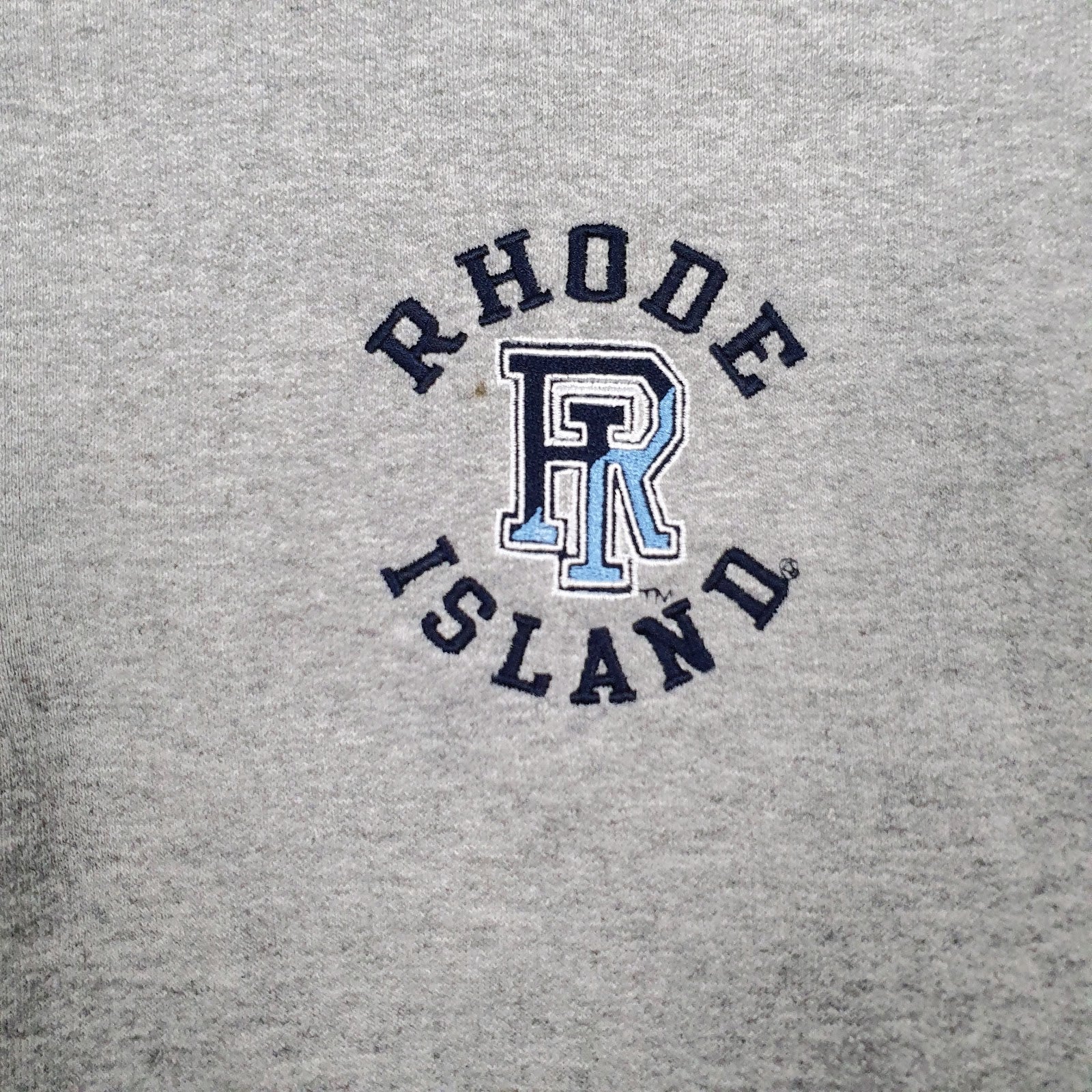 Mens Grey Champion Rhodes Island Quarter Zip Jumper