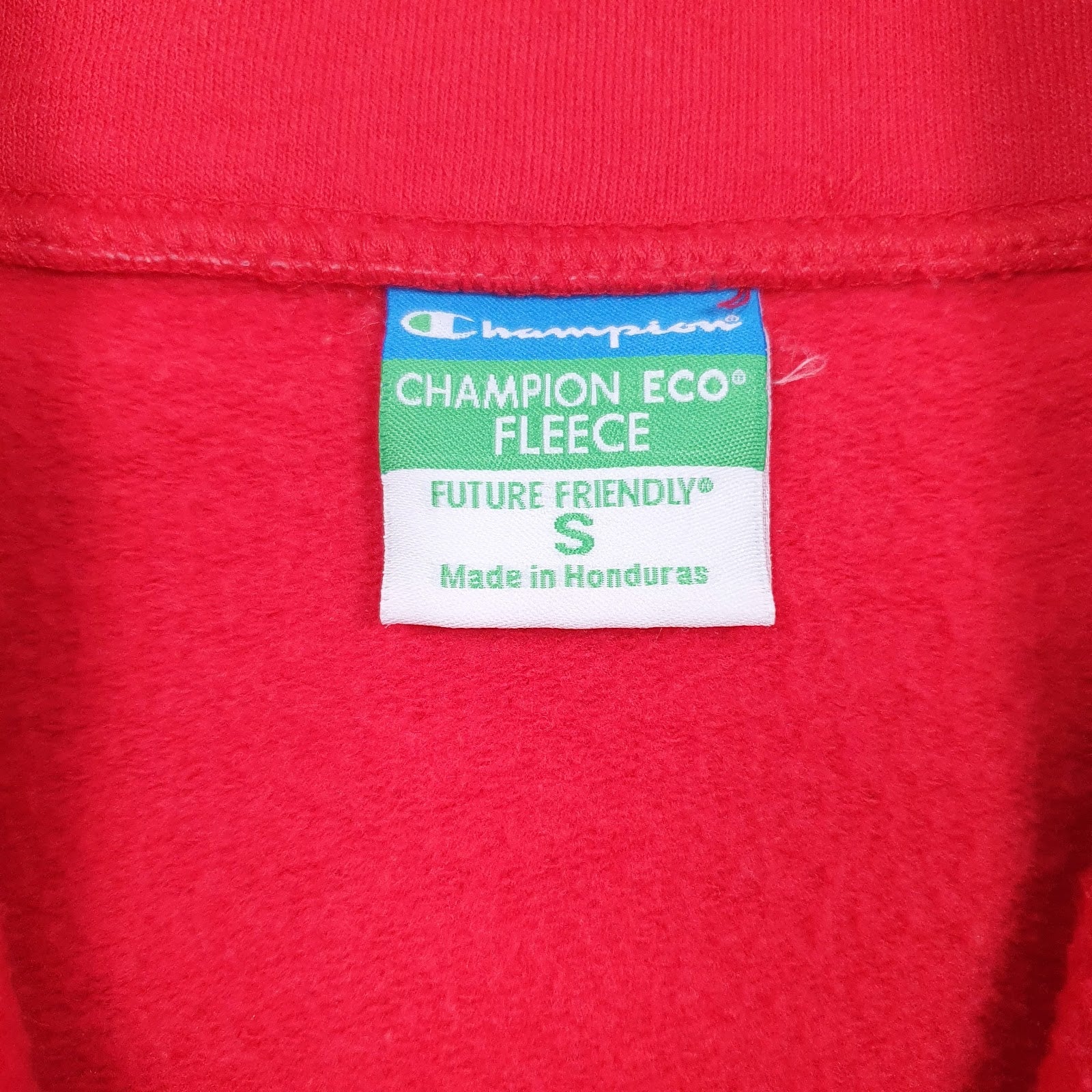 Mens Red Champion Keene State College Quarter Zip Jumper