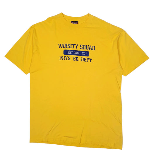 Mens Yellow Old Varsity Brand  Short Sleeve T Shirt