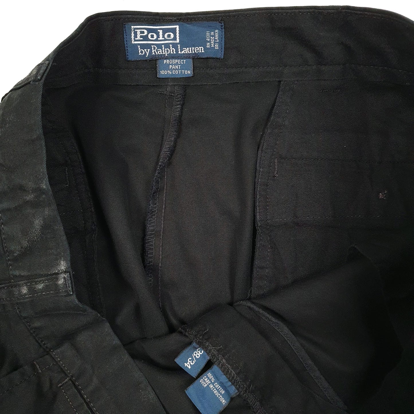 Mens Black Polo Ralph Lauren Prospect Pant  Trousers