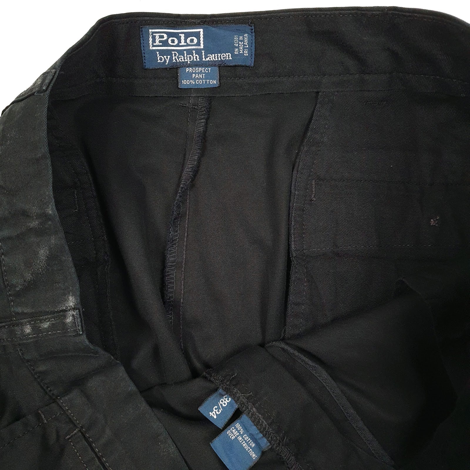 Mens Black Polo Ralph Lauren Prospect Pant  Trousers
