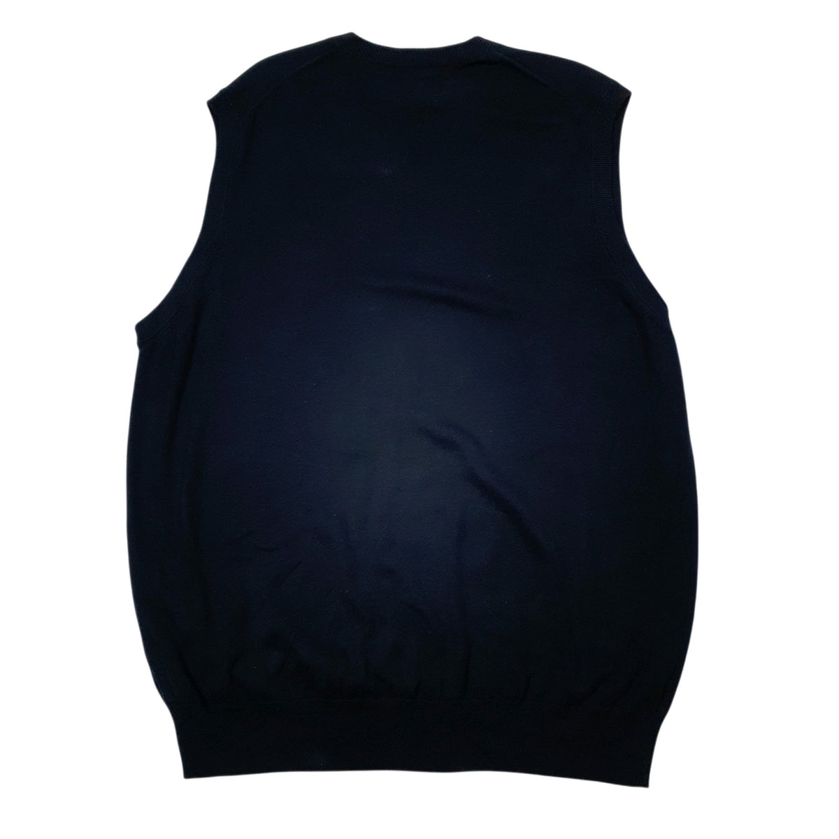 Mens Black Chaps  Vest Jumper