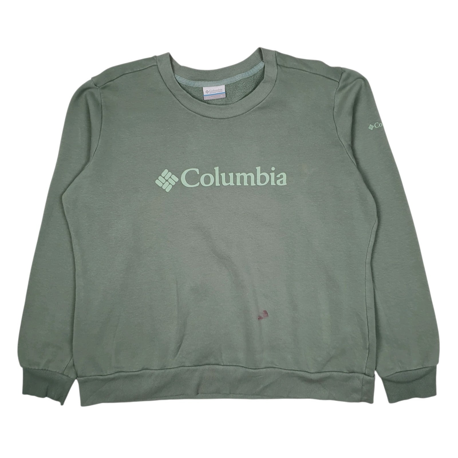 Womens Green Columbia Sportswear Company  Crewneck Jumper