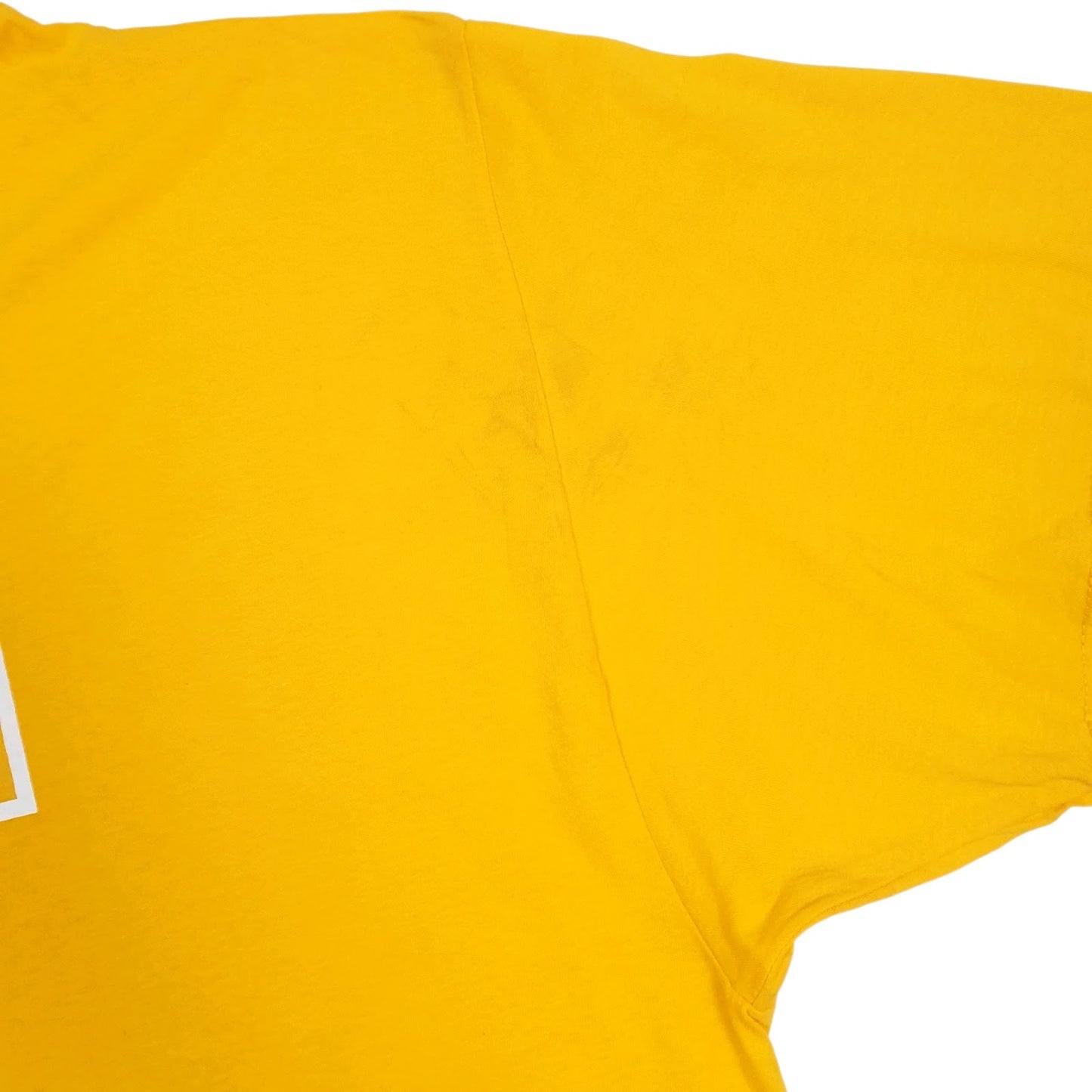 Mens Yellow Fruit Of The Loom   T Shirt
