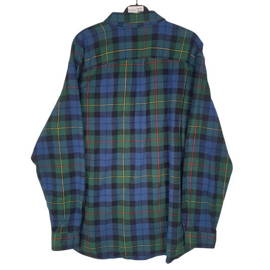 Mens Green L.L.Bean Flannel  Shirt