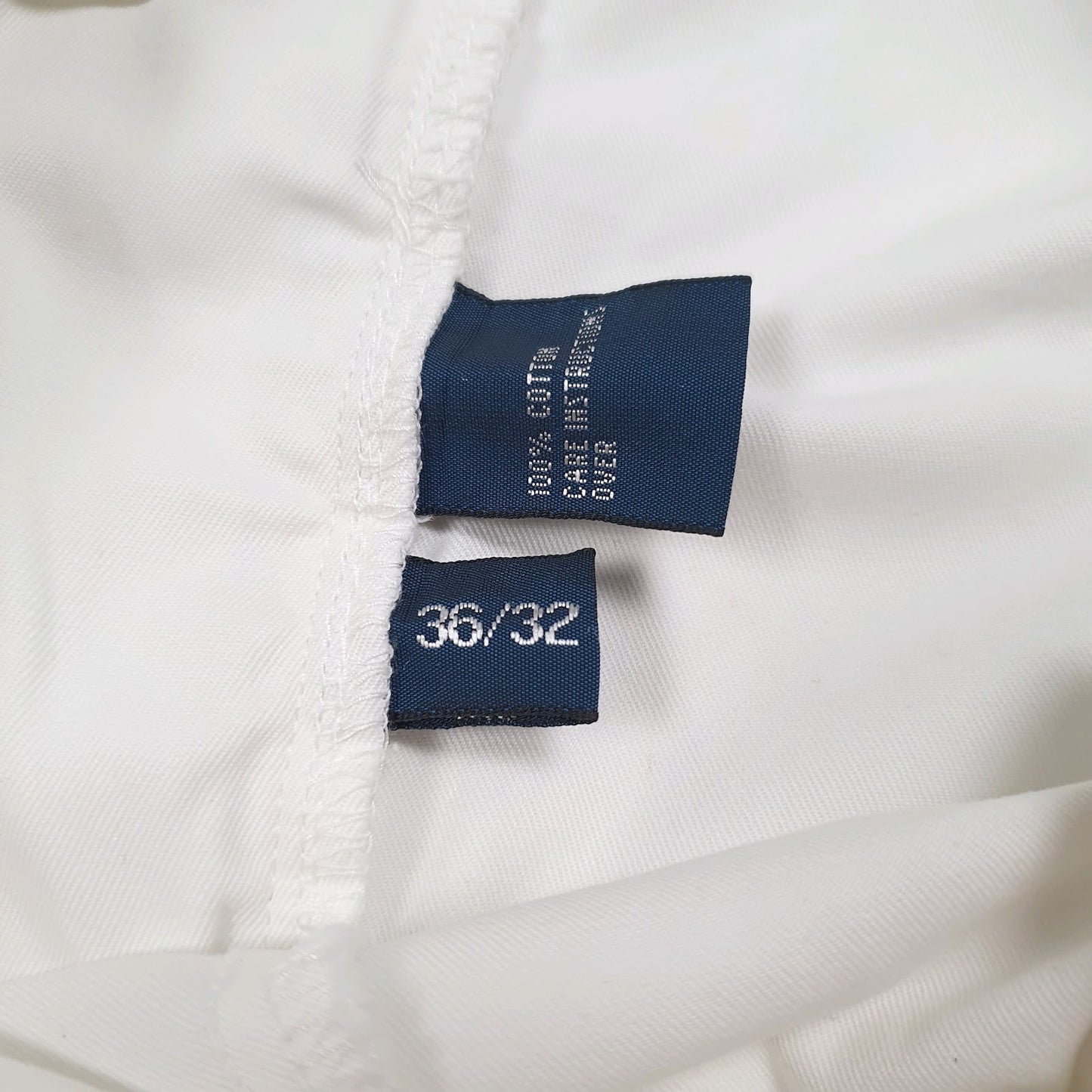 Mens White Polo Ralph Lauren Hammond Pant Double Pleated  Trousers