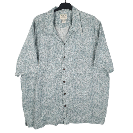 Mens Green L.L.Bean  Short Sleeve Shirt