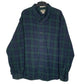 Mens Navy L.L.Bean Flannel Long Sleeve Shirt