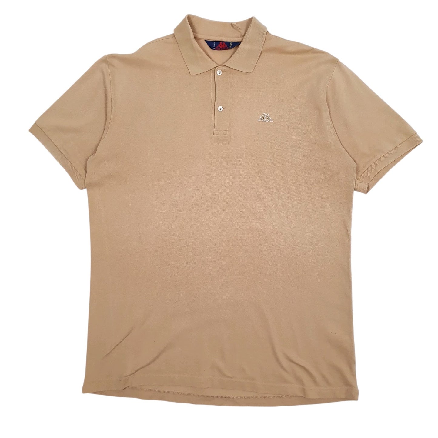 Mens Beige Kappa  Short Sleeve Polo Shirt