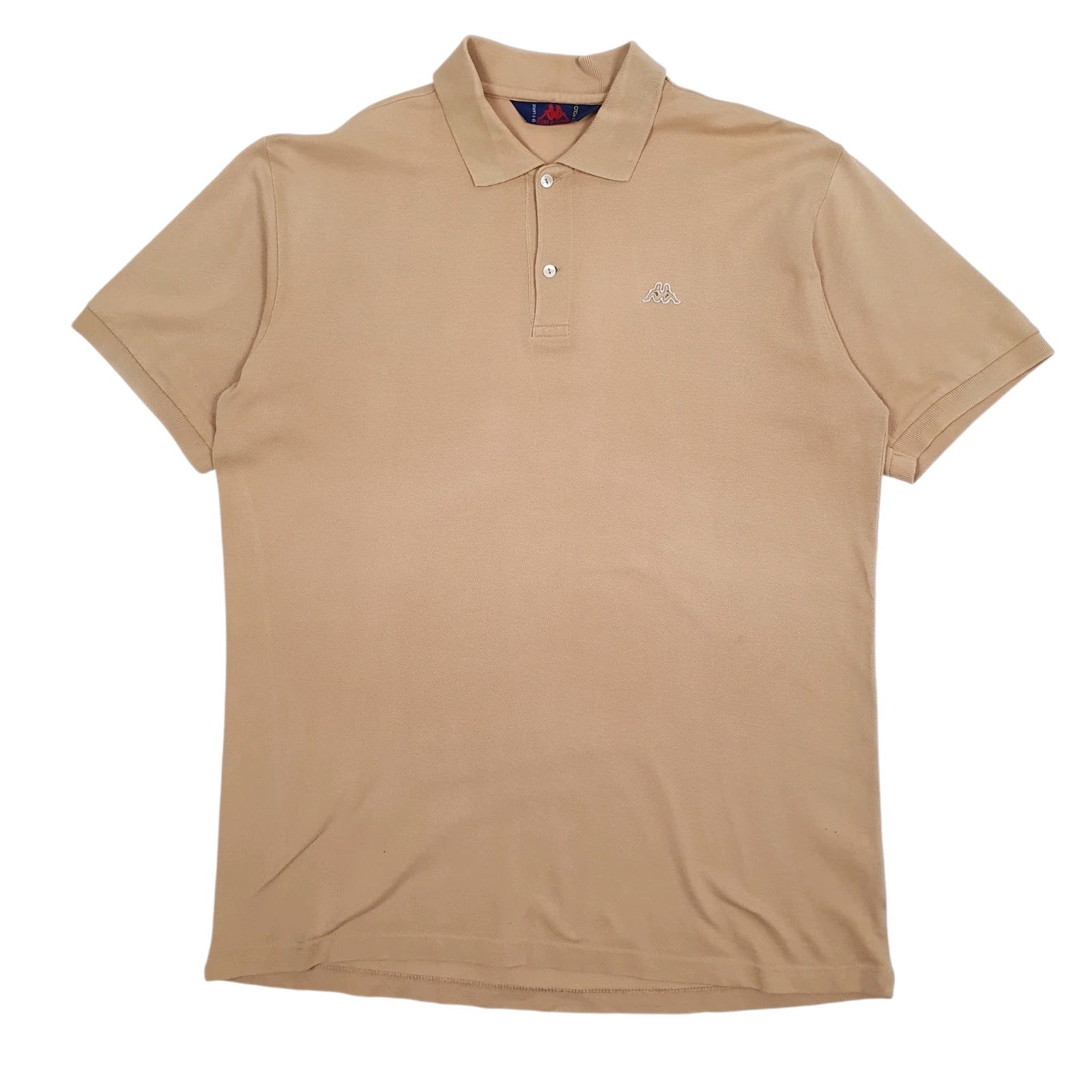 Mens Beige Kappa  Short Sleeve Polo Shirt