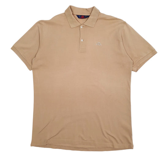Mens Beige Kappa  Short Sleeve Polo Shirt