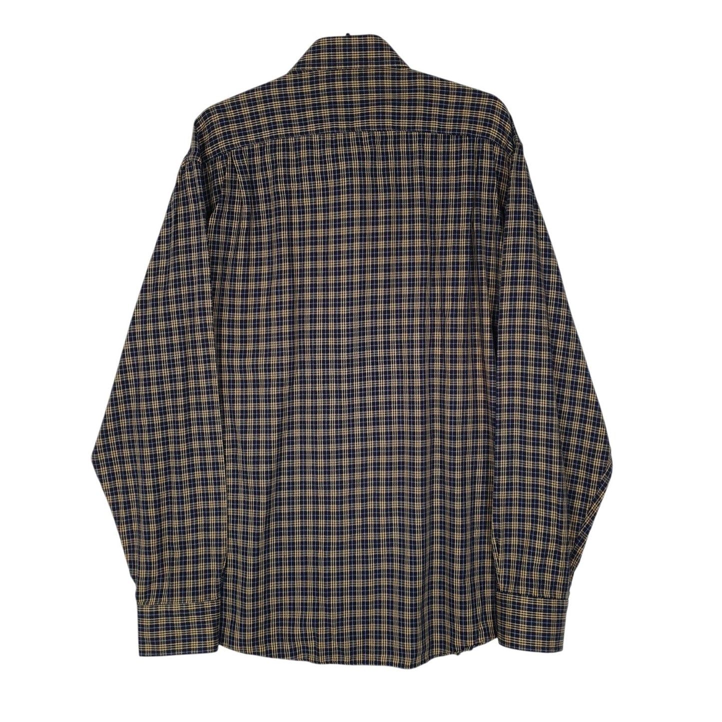 Mens Navy GIO Heavyweight Plaid  Shirt