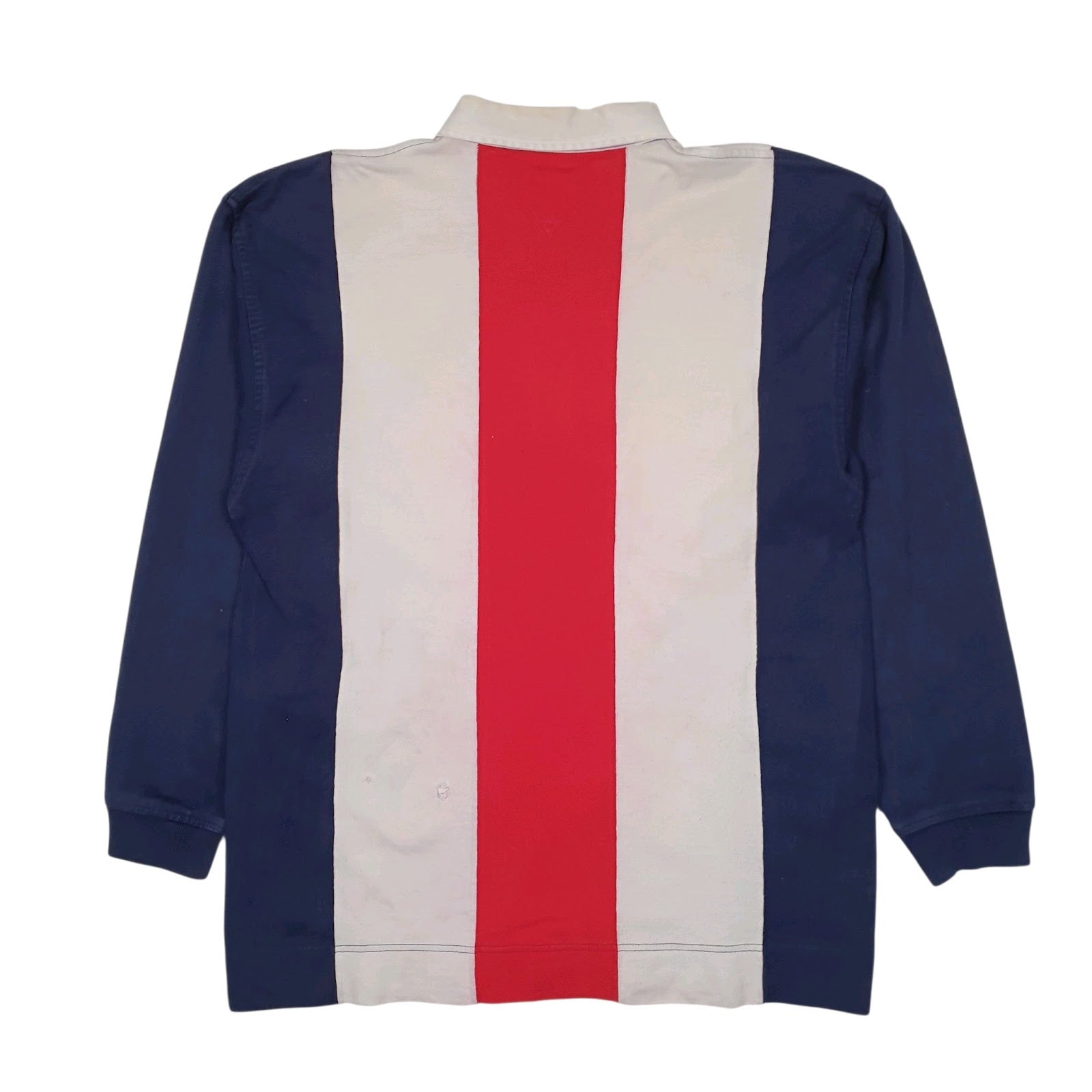 Mens Navy Tommy Hilfiger Vintage 2000s Rugby  Polo Shirt
