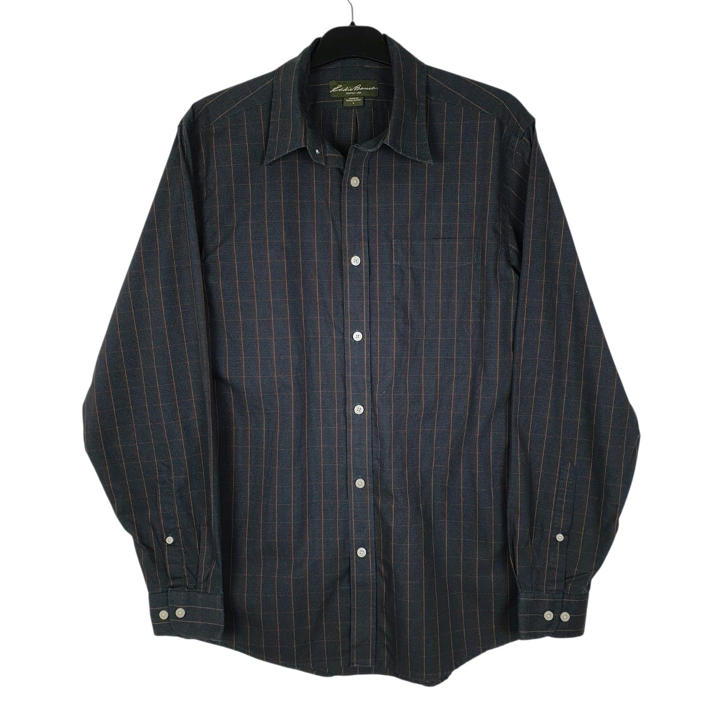 Mens Navy Eddie Bauer  Long Sleeve Shirt
