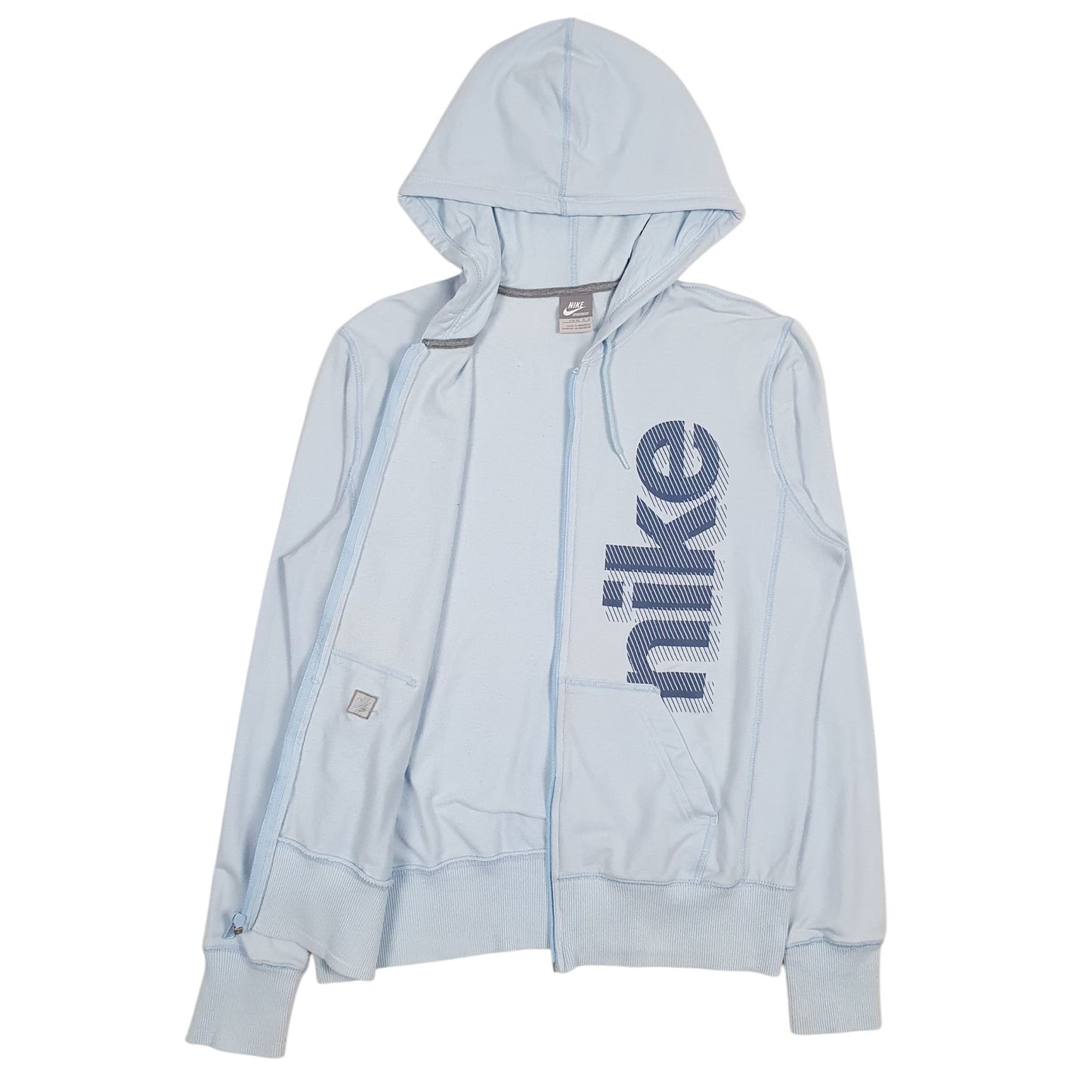 Womens Blue Nike Lightweight Full Zip Jumper