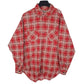 Mens Red C.F Gallery Vintage Flannel Long Sleeve Shirt