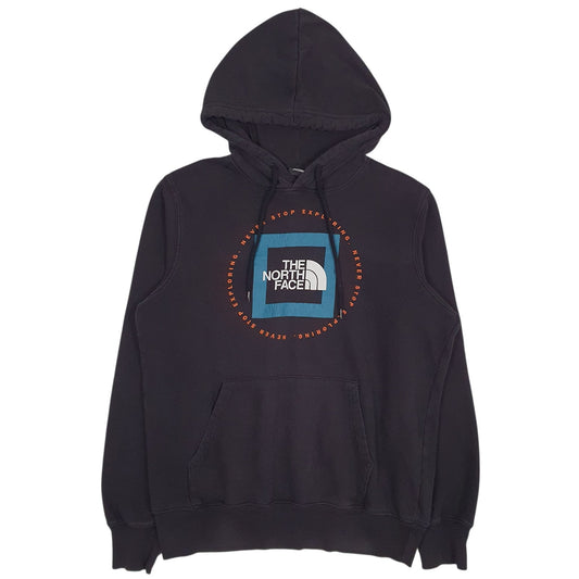Mens Black The North Face Spellout Hoodie Jumper