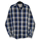 Mens Navy Eddie Bauer Walking Hiking Long Sleeve Shirt