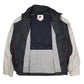 Mens Black Nike Vintage 90s Hoodie Coat