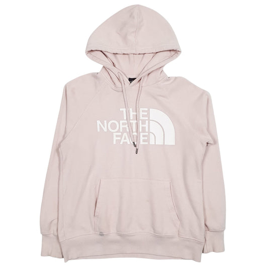 Womens Pink The North Face Spellout Hoodie Jumper