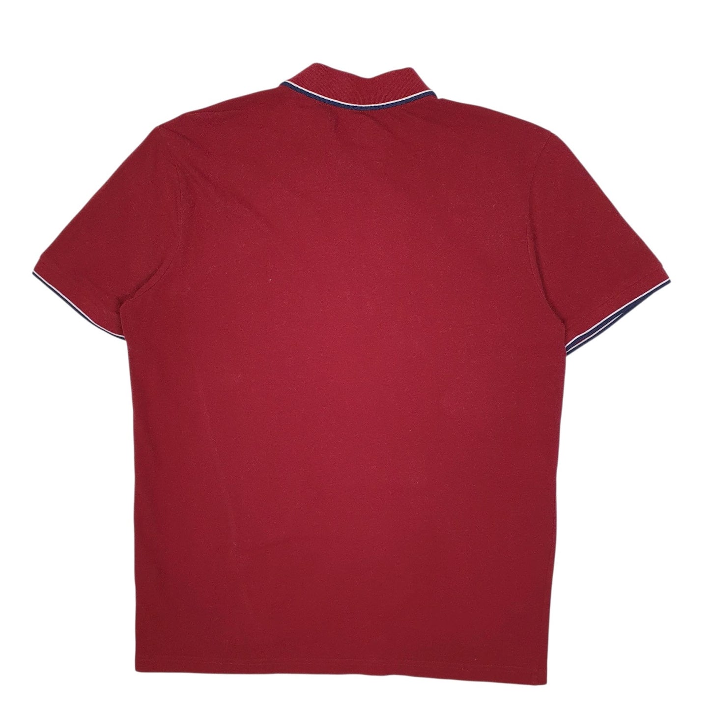 Mens Burgundy Kappa  Hoodie Polo Shirt