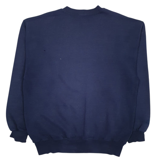 Mens Navy Soffe Vintage 90s US Navy Crewneck Jumper