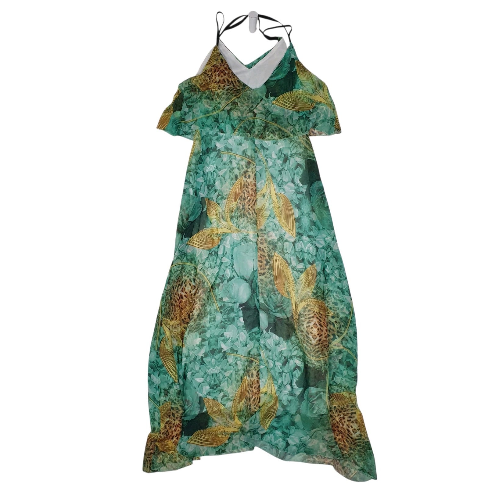 Womens Green Lucy Evening Occasion Sleeveless Dress