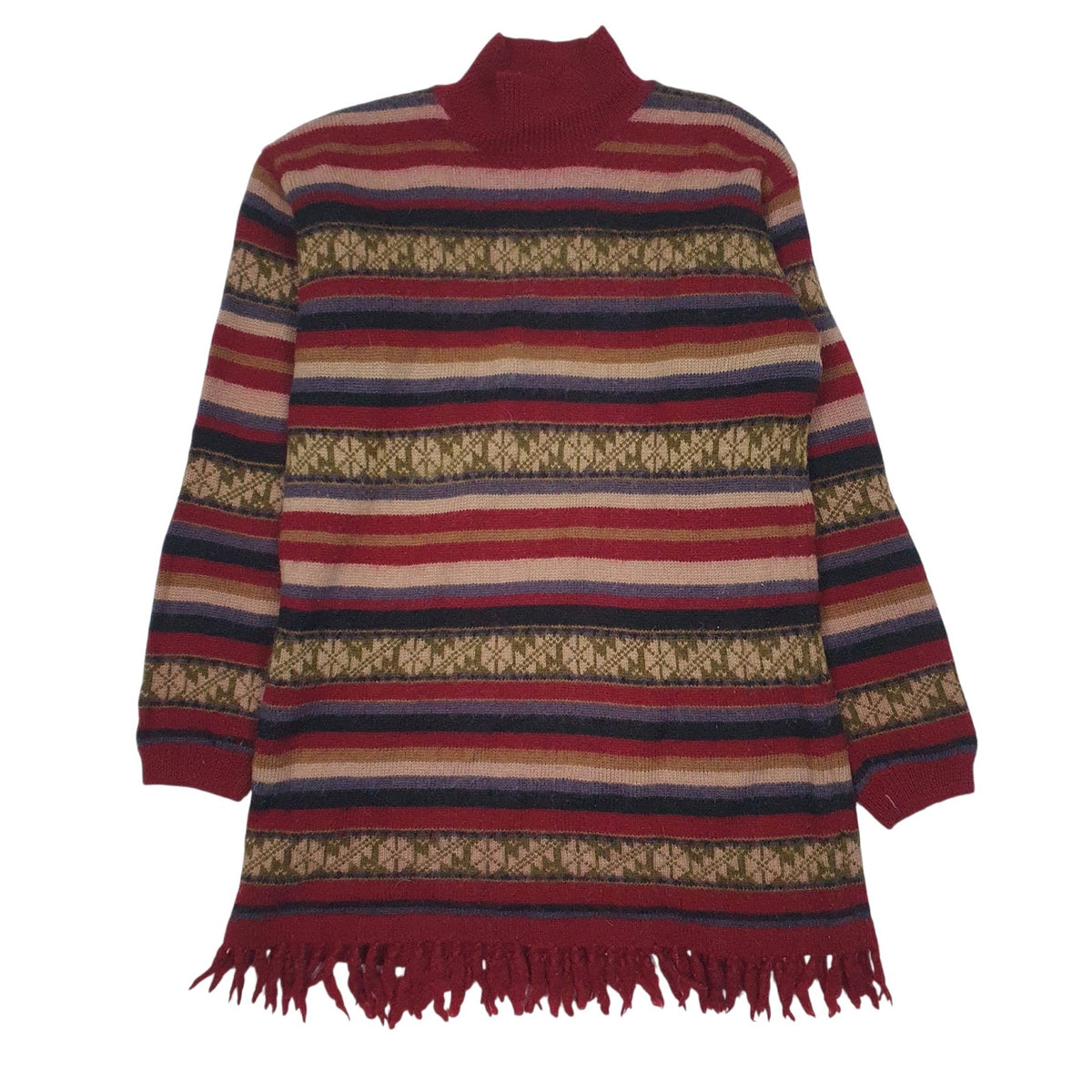 Womens Red Witty Girl Vintage Crewneck Jumper