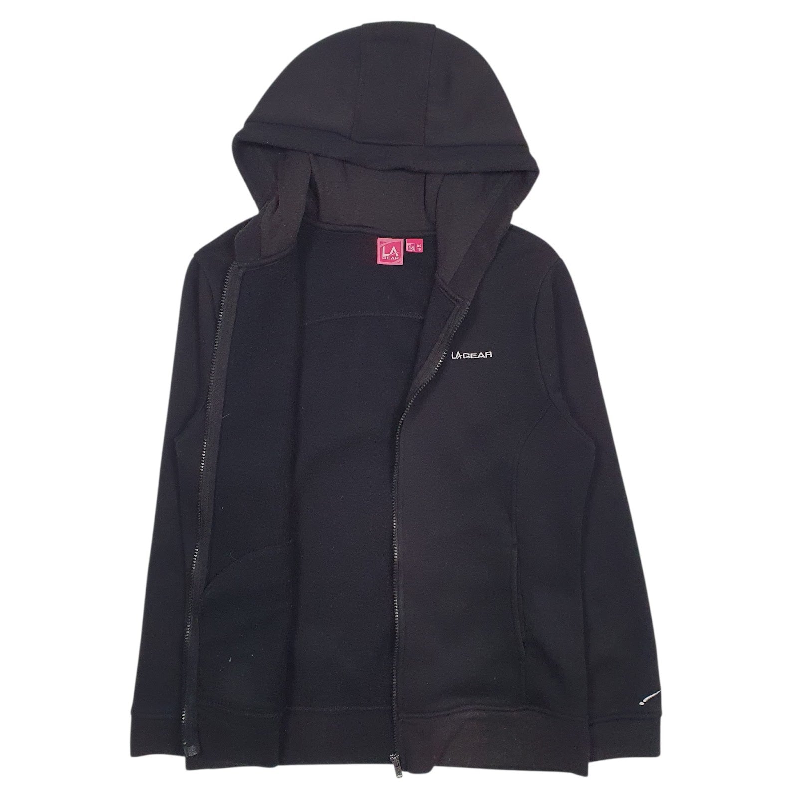 Womens Black LA Gear  Full Zip Jumper