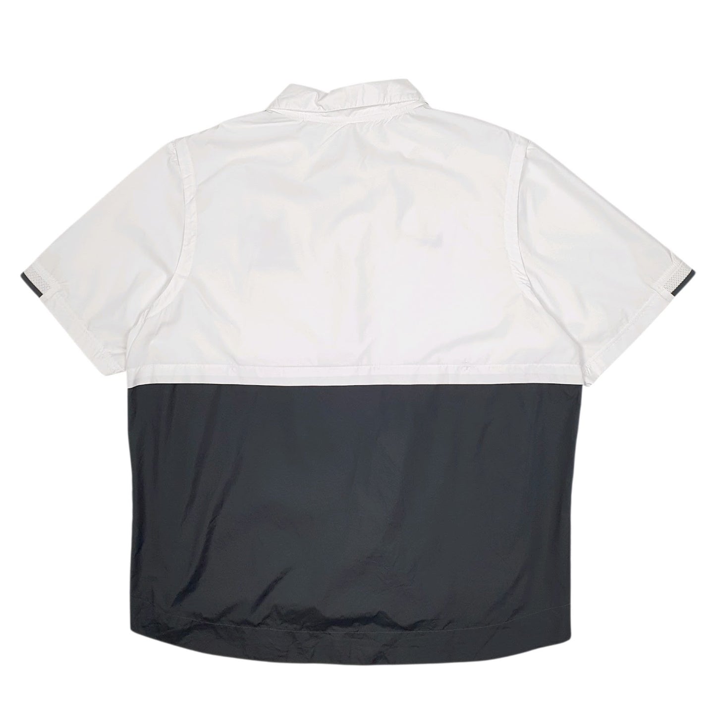 Mens White Nike Short Sleeve Full Zip Coat