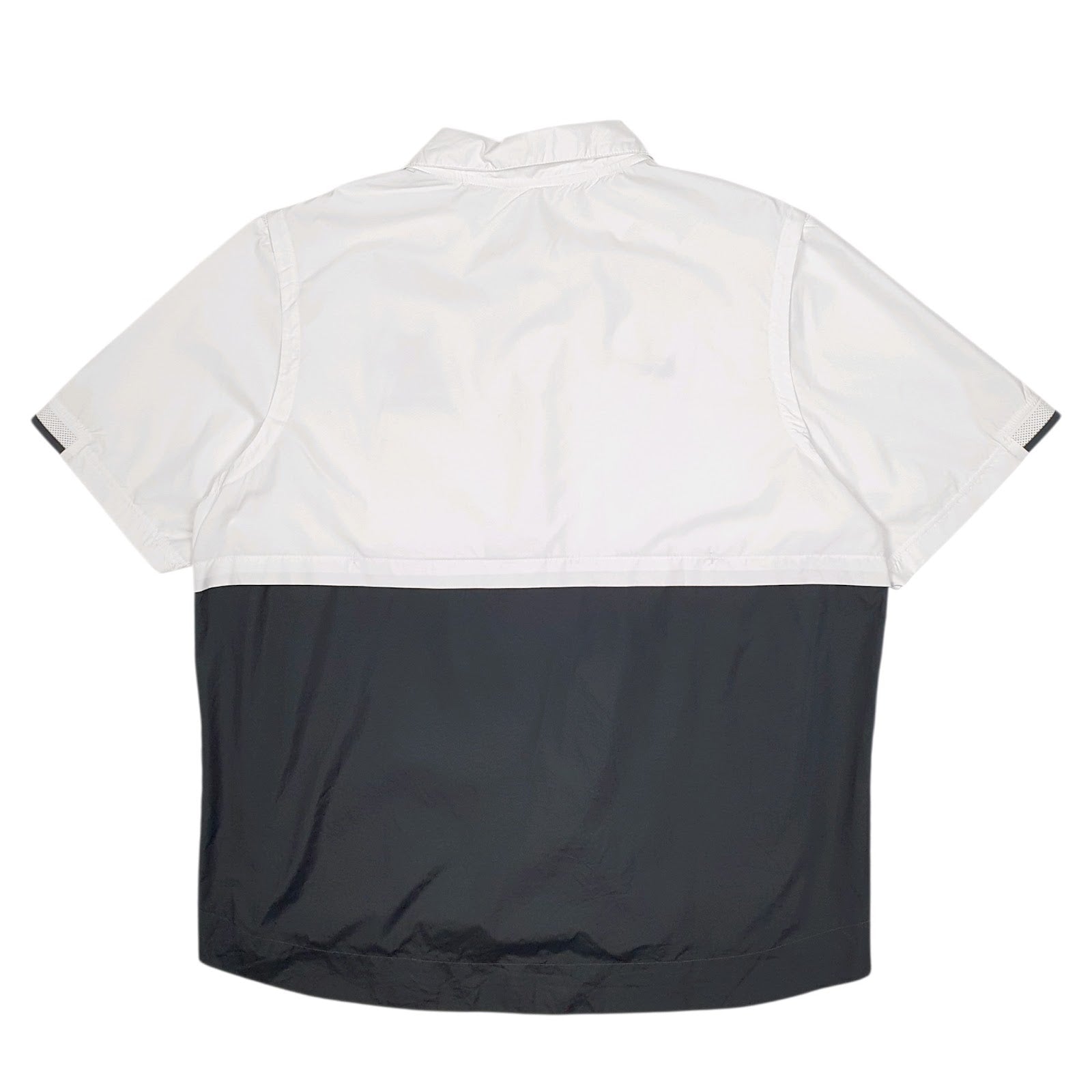 Mens White Nike Short Sleeve Full Zip Coat