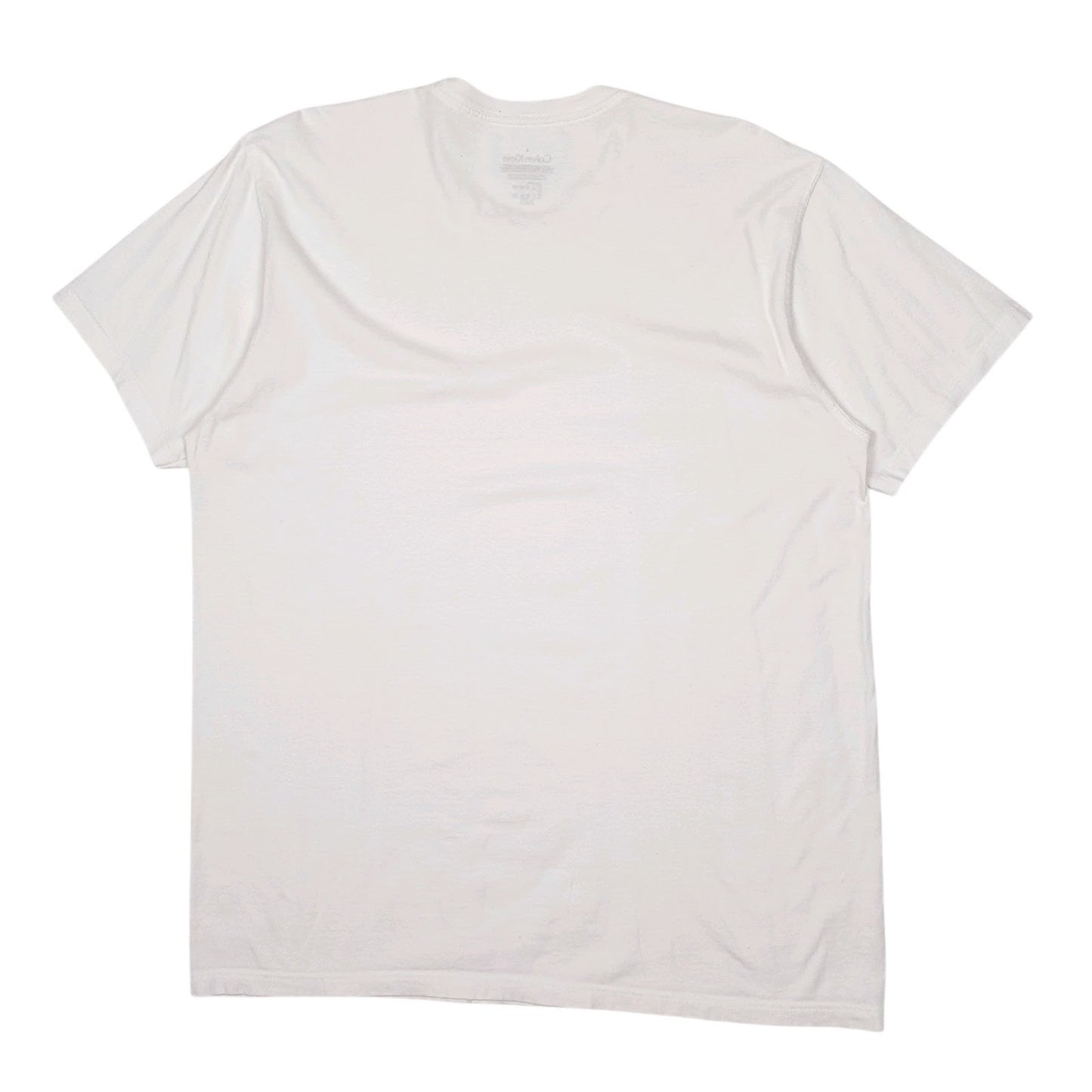 Mens White Calvin Klein   T Shirt