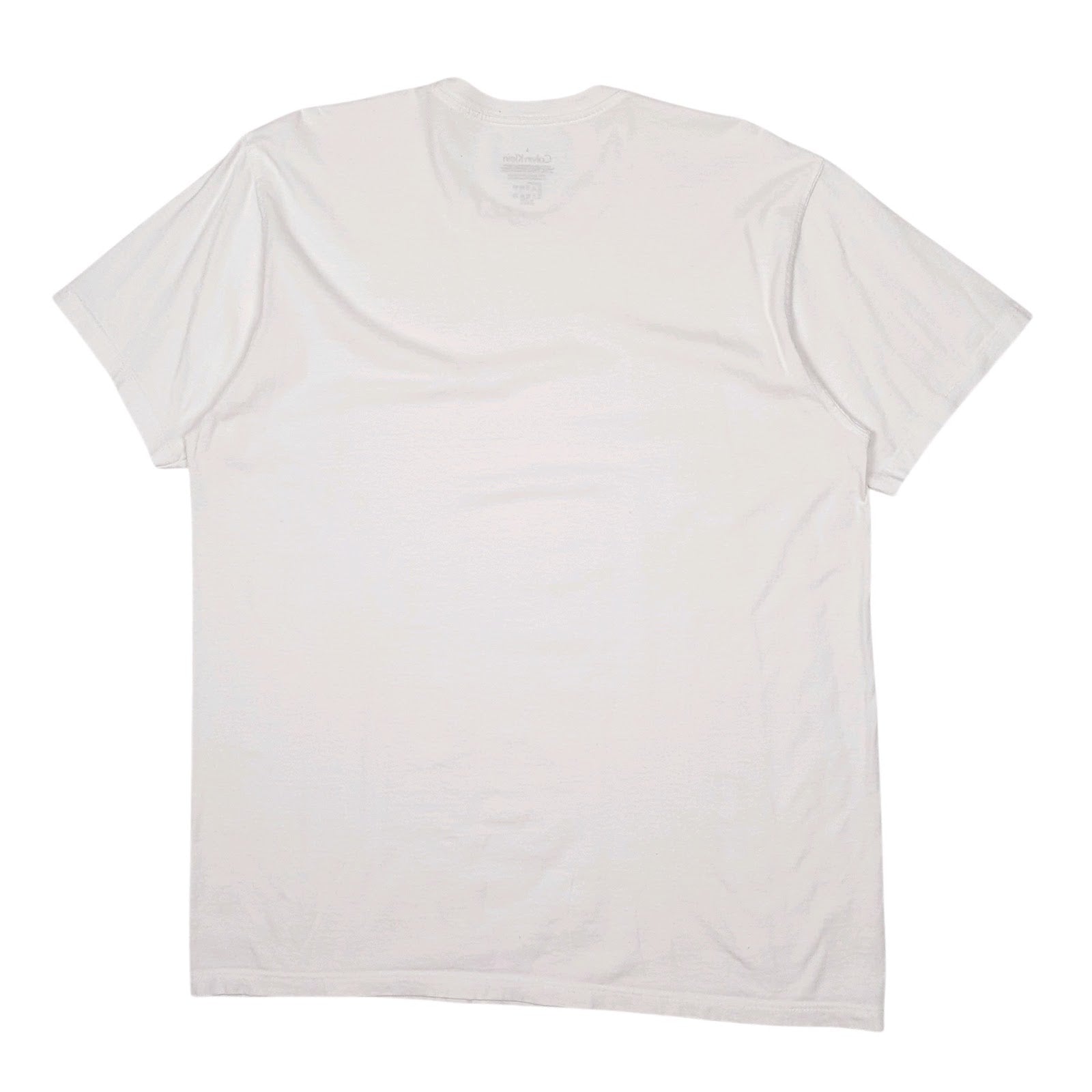 Mens White Calvin Klein   T Shirt