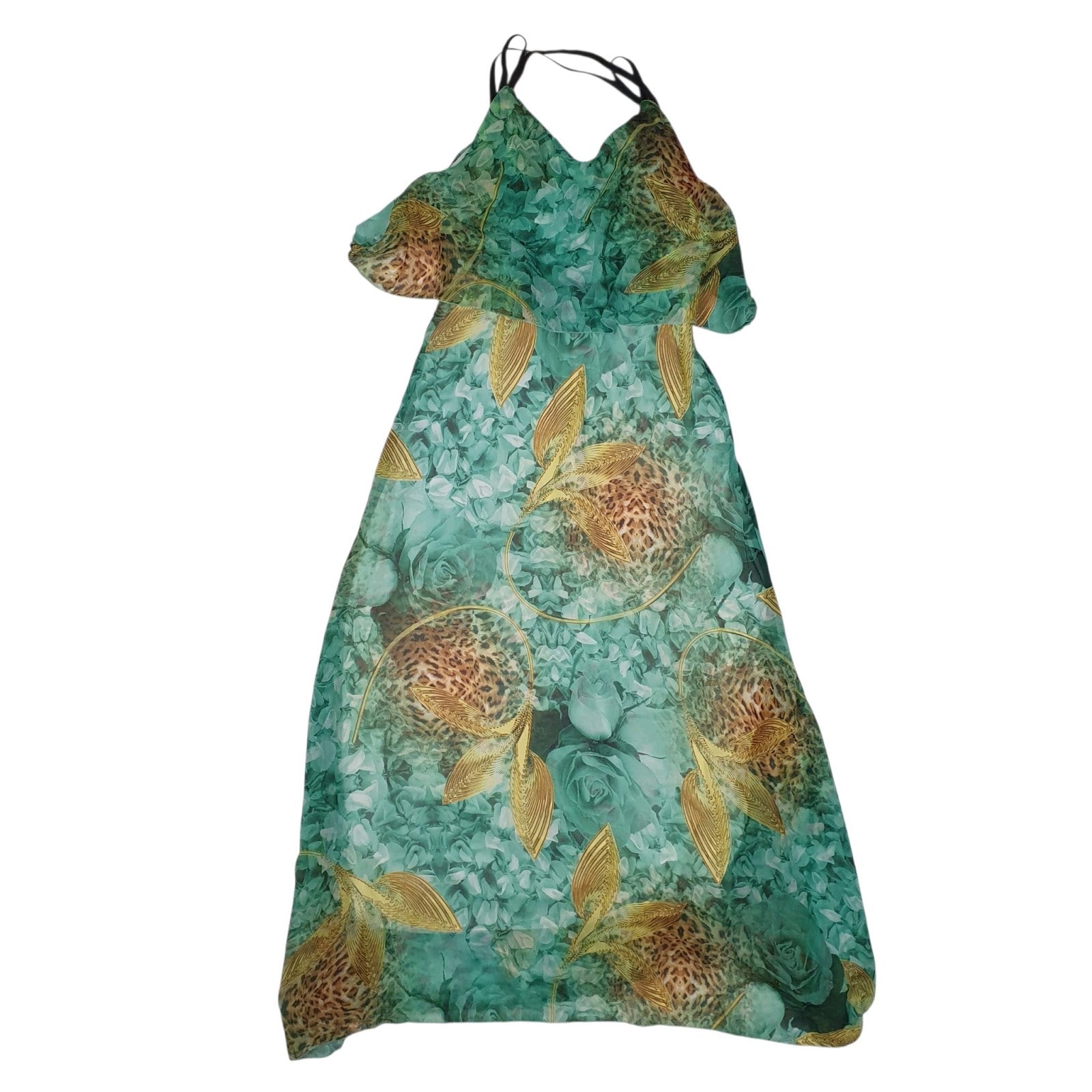 Womens Green Lucy Evening Occasion  Dress