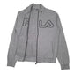 Mens Grey Fila Spellout Full Zip Jumper