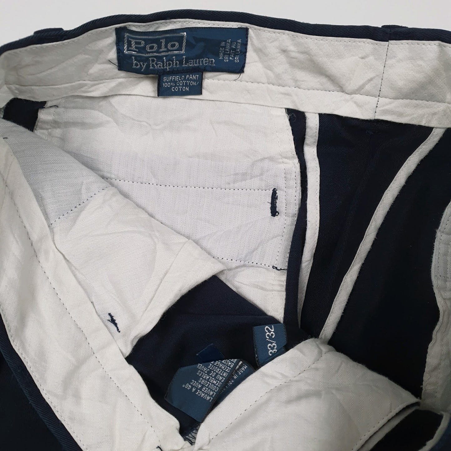 Mens Navy Polo Ralph Lauren Suffield Pant  Trousers
