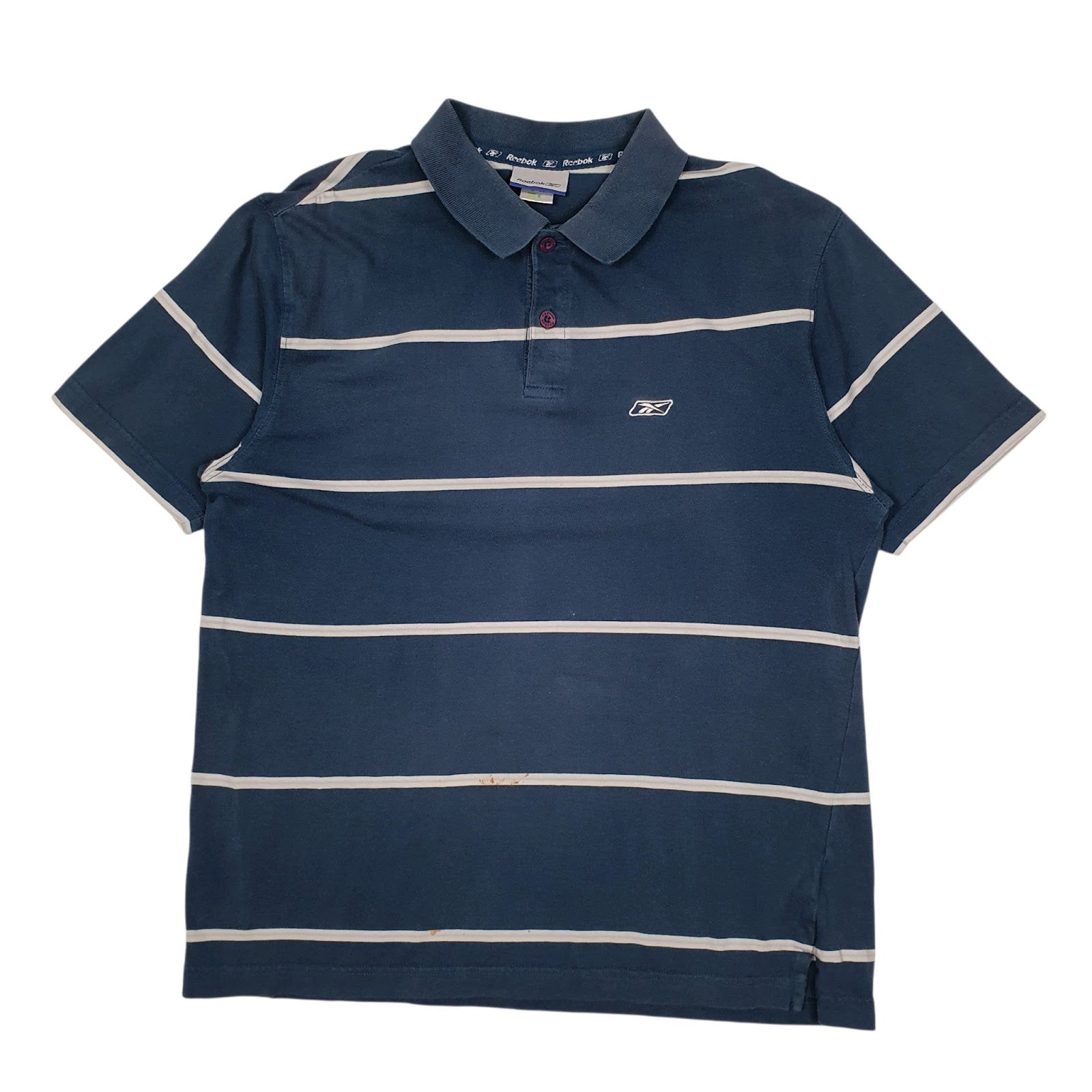 Mens Blue Reebok  Short Sleeve Polo Shirt