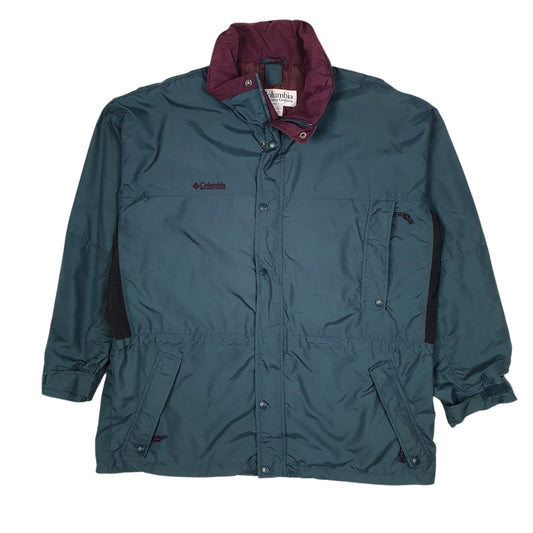 Mens Green Columbia Sportswear Company Longs Peak Vintage 90s  Coat