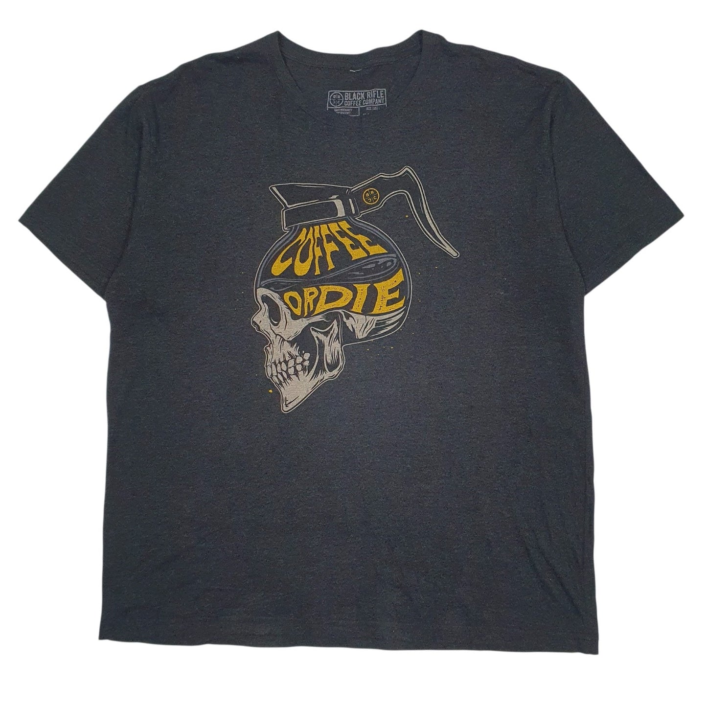 Mens Grey Black Rifle Coffee Company  Short Sleeve T Shirt