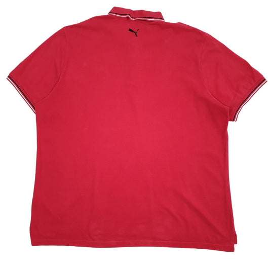 Mens Red Puma   Polo Shirt