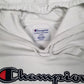 Mens White Champion  Hoodie Jumper
